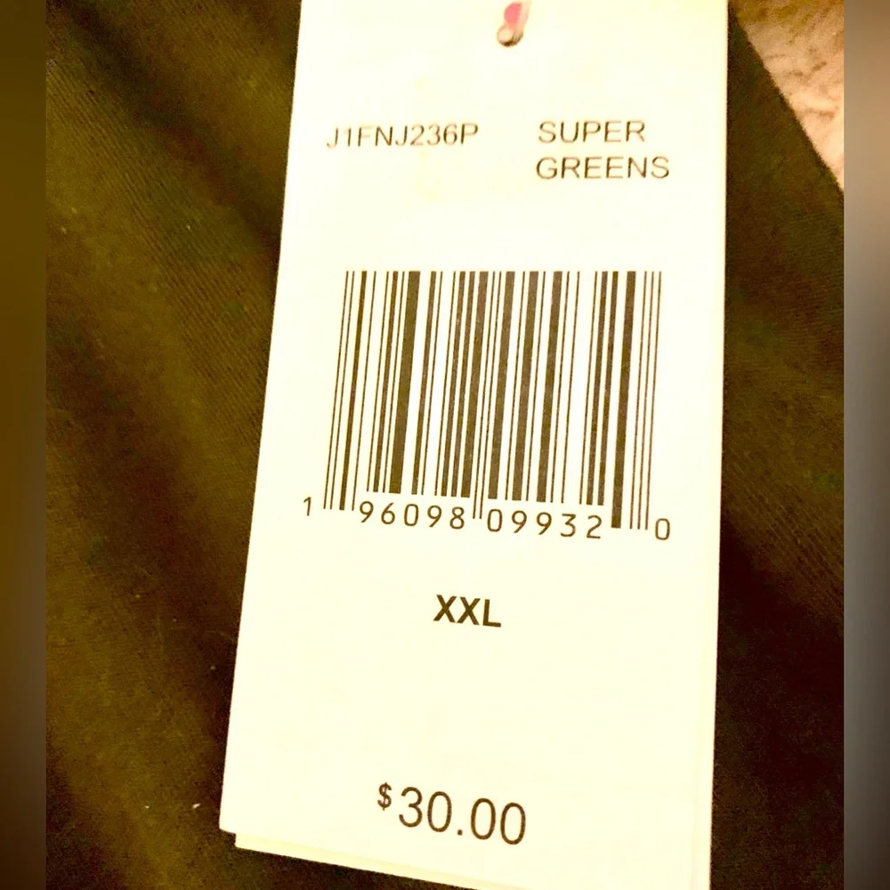 Juicy 2pc. Lounge Outfit NEW With Tags Camo Velveteen Yoga Pant/Olive L/S Tee 2X - Picture 14 of 14